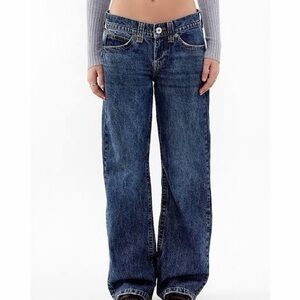 Classic Wide-Leg Women’s Jeans - BDG Kayla low rider vintage blue